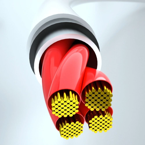 Kabel Dudao L8A-3in1 3w1 USB-A/USB-C - microUSB - Lightning 480Mb/s 6A 1.2m biały