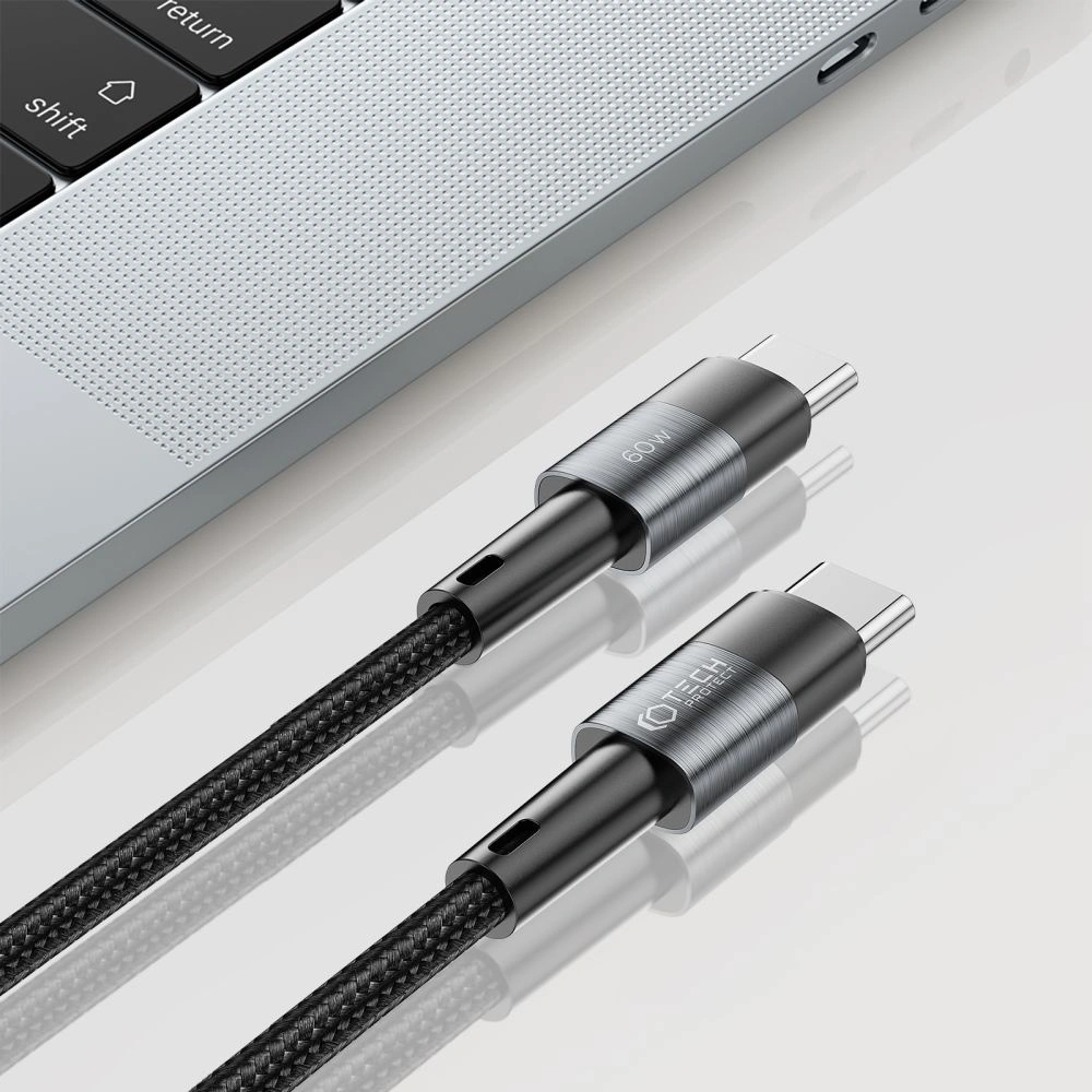 Hurtownia GSM - Kabel Tech-Protect Ultraboost USB-C PD 60W 3A 100cm Šedý - THP2022 - {ean13} - Hurt