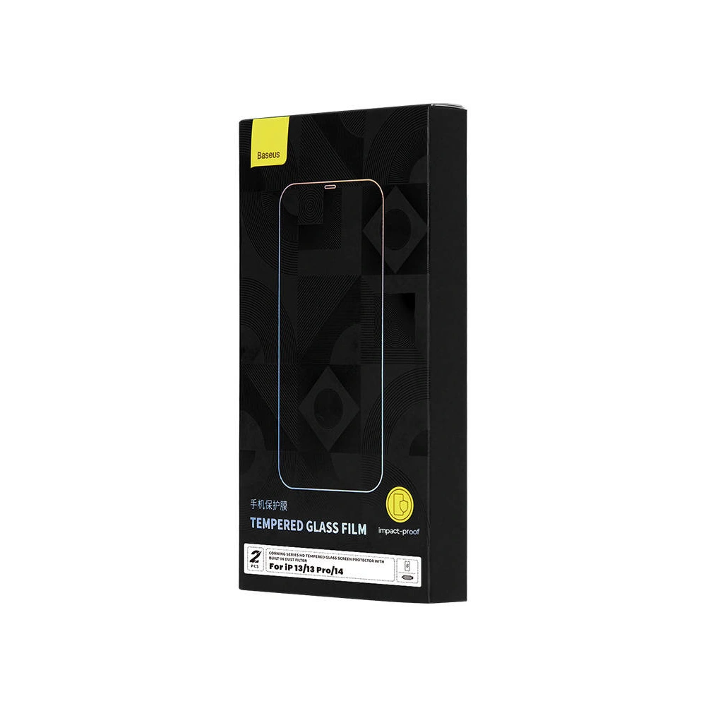 Wholesale Baseus Corning Tempered Glass Apple iPhone 14/13/13 Pro with dust filter - BSU4222 - {ean13} - Hurt