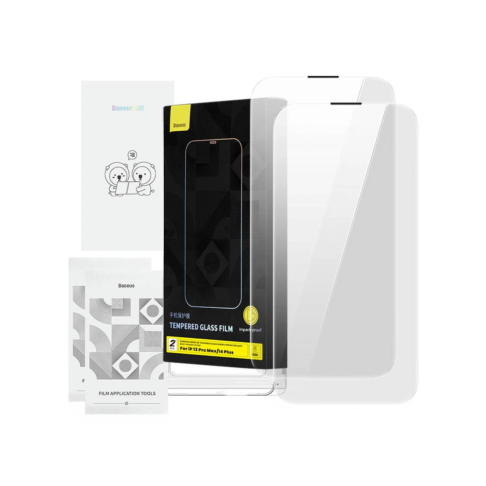 Hurtownia GSM - Szkło hartowane Baseus Corning Apple iPhone iPhone 14 Plus / 15 Plus z filtrem przeciwpyłowym - BSU4223 - {ean13} - Hurt