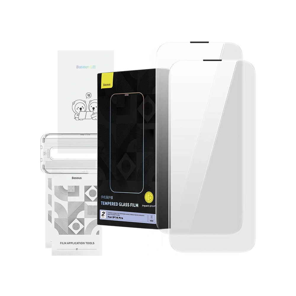 Hurtownia GSM - Gehärtetes Glas Baseus Corning Apple iPhone 14 Pro mit Staubfilter - BSU4224 - {ean13} - Hurt