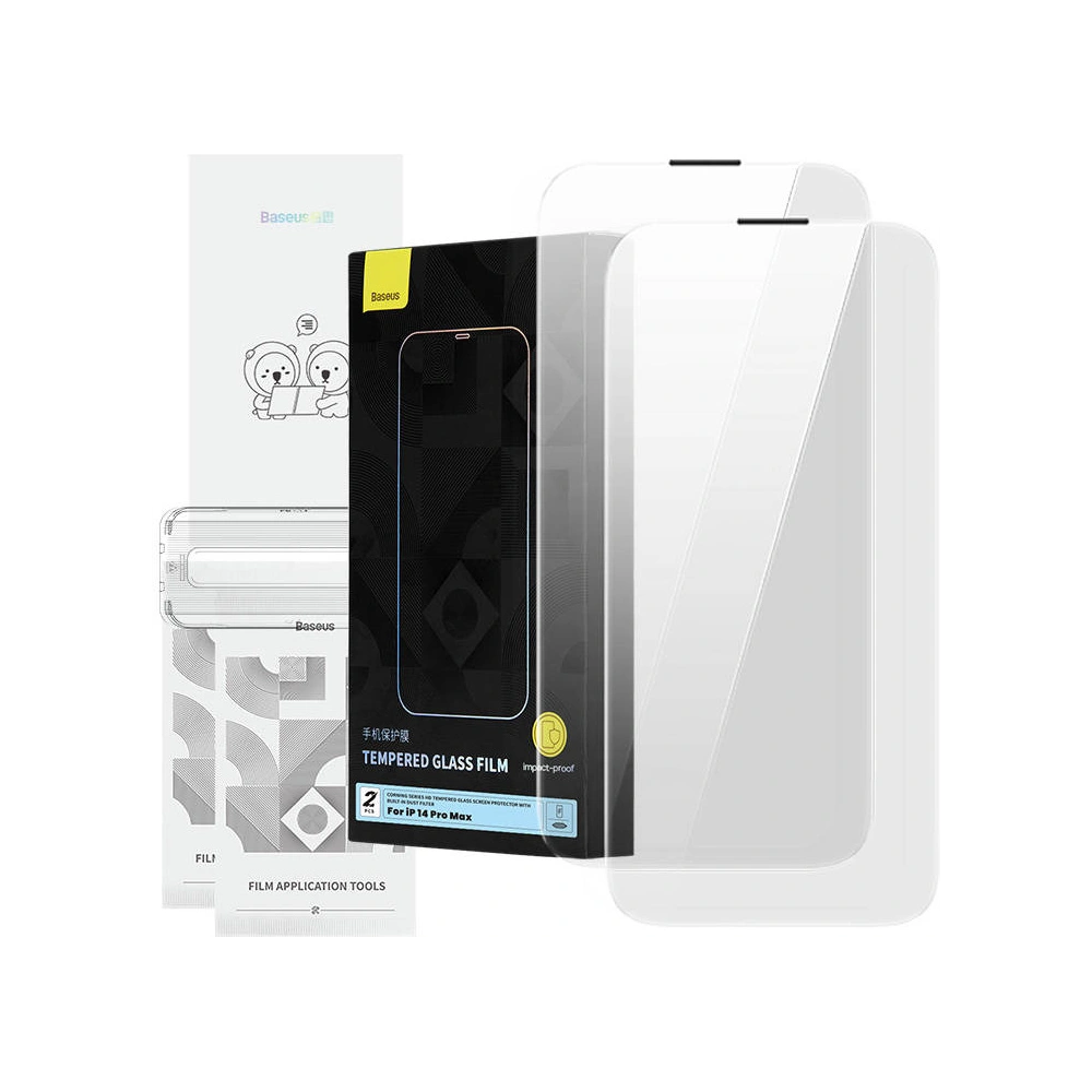 Hurtownia GSM - Tvrzené sklo Baseus Corning Apple iPhone 14 Pro Max s filtrem proti prachu - BSU4225 - {ean13} - Hurt