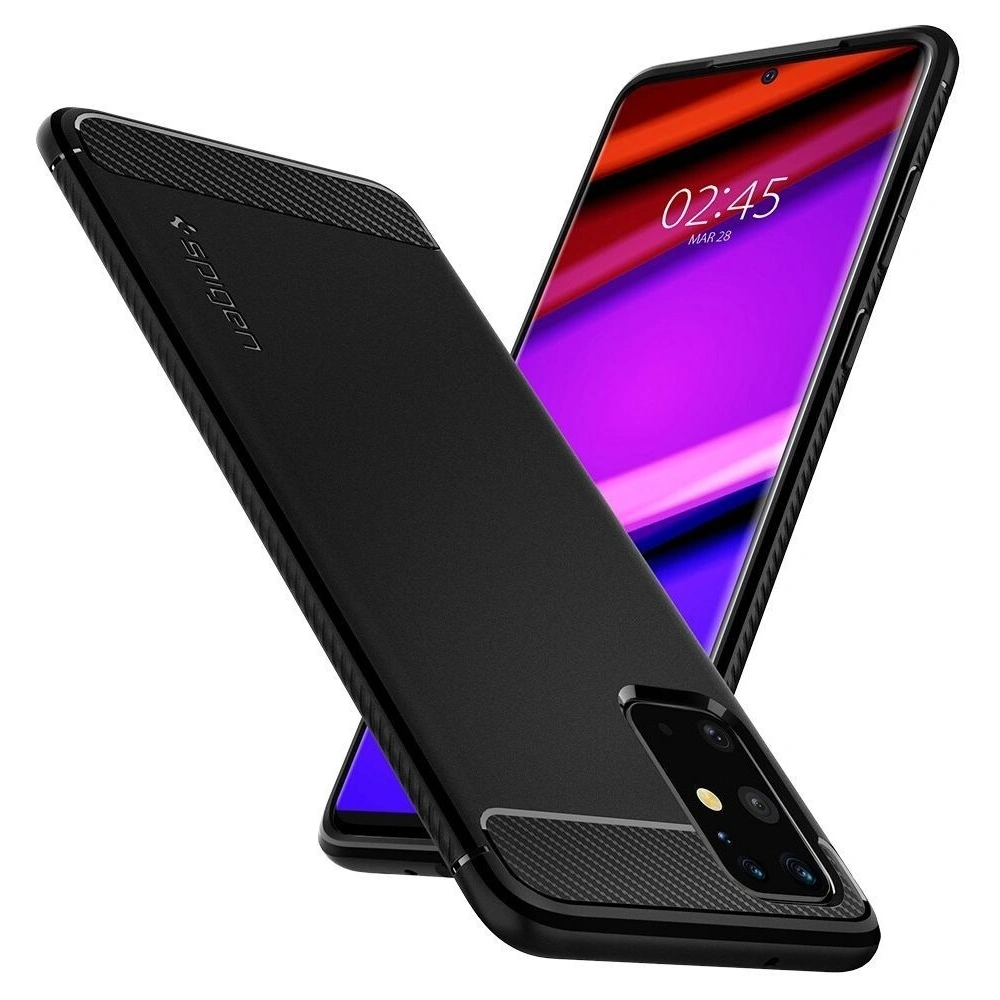 Hurtownia GSM - Spigen Samsung Carcasă Rugged Armor Galaxy S20+ Plus negru mat - SPN517BLK - {ean13} - Hurt