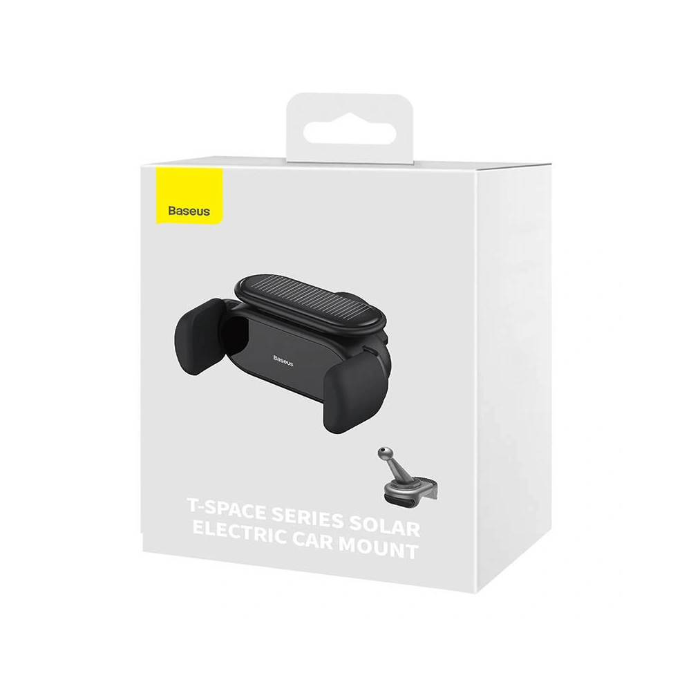 Hurtownia GSM - Elektrischer Auto-Halter Baseus T-Space mit Solarladegerät (schwarz) - BSU4226 - {ean13} - Hurt