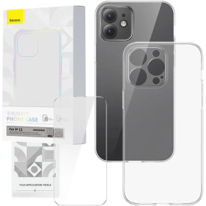 Hurtownia GSM - Sada pouzdra + sklo Baseus Corning Apple iPhone 12 - BSU4236 - {ean13} - Hurt