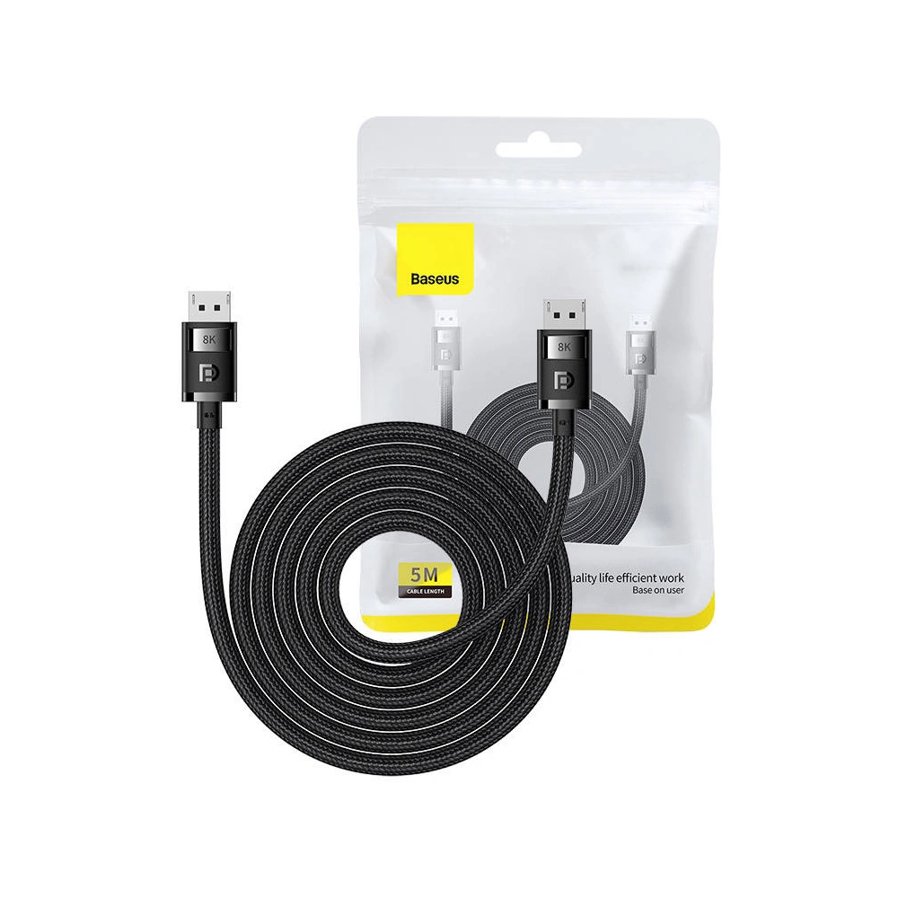 Hurtownia GSM - Kabel Baseus High Definition DP 8K/DP 8K 5m (schwarz) - BSU4255 - {ean13} - Hurt