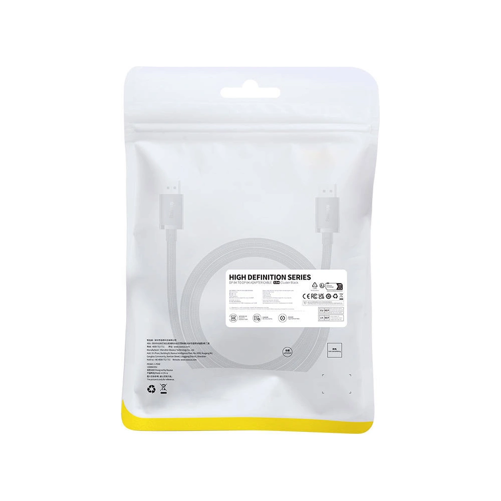 Hurtownia GSM - Kabel Baseus High Definition DP 8K/DP 8K 1,5 m (schwarz) - BSU4258 - {ean13} - Hurt
