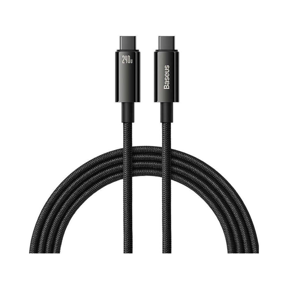 Hurtownia GSM - Kabel Baseus Tungsten Gold USB-C/USB-C 240W 2m (schwarz) - BSU4260 - {ean13} - Hurt