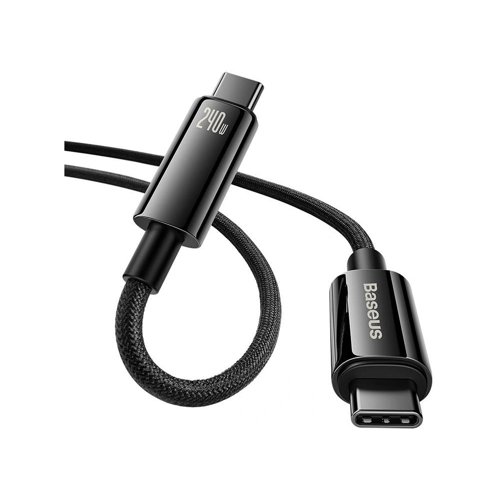 Hurtownia GSM - Kabel Baseus Tungsten Gold USB-C/USB-C 240W 2m (černý) - BSU4260 - {ean13} - Hurt
