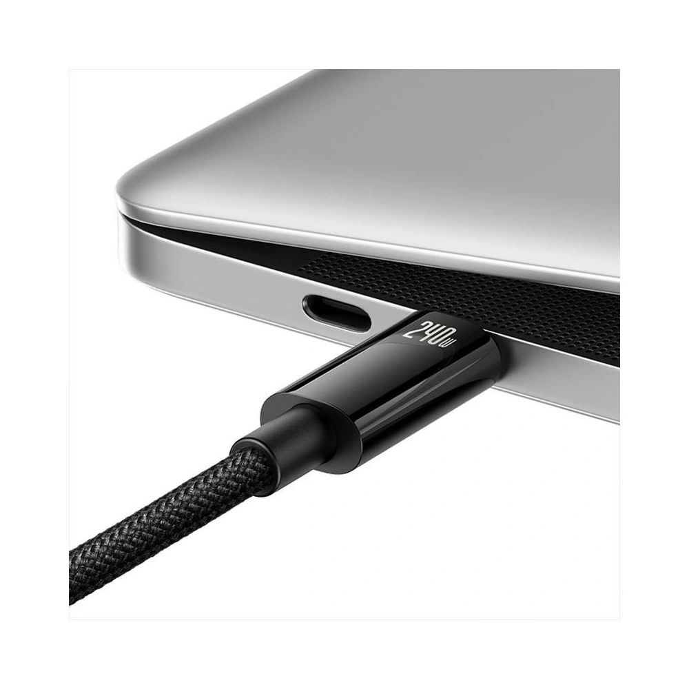 Hurtownia GSM - Kabel Baseus Tungsten Gold USB-C/USB-C 240W 2m (černý) - BSU4260 - {ean13} - Hurt