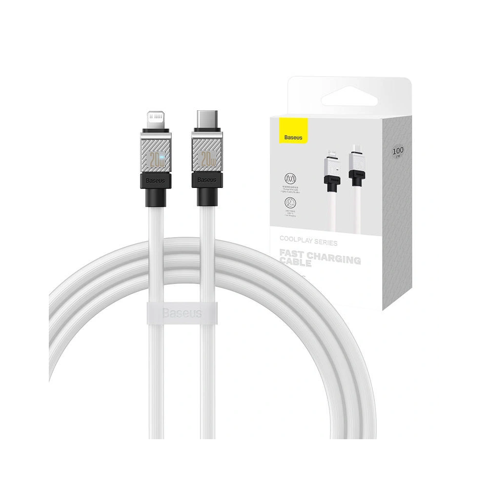 Hurtownia GSM - Kabel Baseus CoolPlay Serie USB-C/Lightning 20W 1m (weiß) - BSU4262 - {ean13} - Hurt