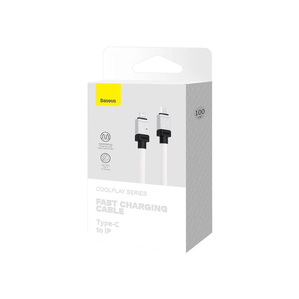 Hurtownia GSM - Kabel Baseus CoolPlay Series USB-C/Lightning 20W 1m (bílý) - BSU4262 - {ean13} - Hurt