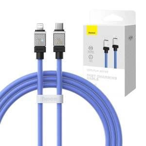 Kabel Baseus CoolPlay Series USB-C/Lightning 20W 1m (lila)
