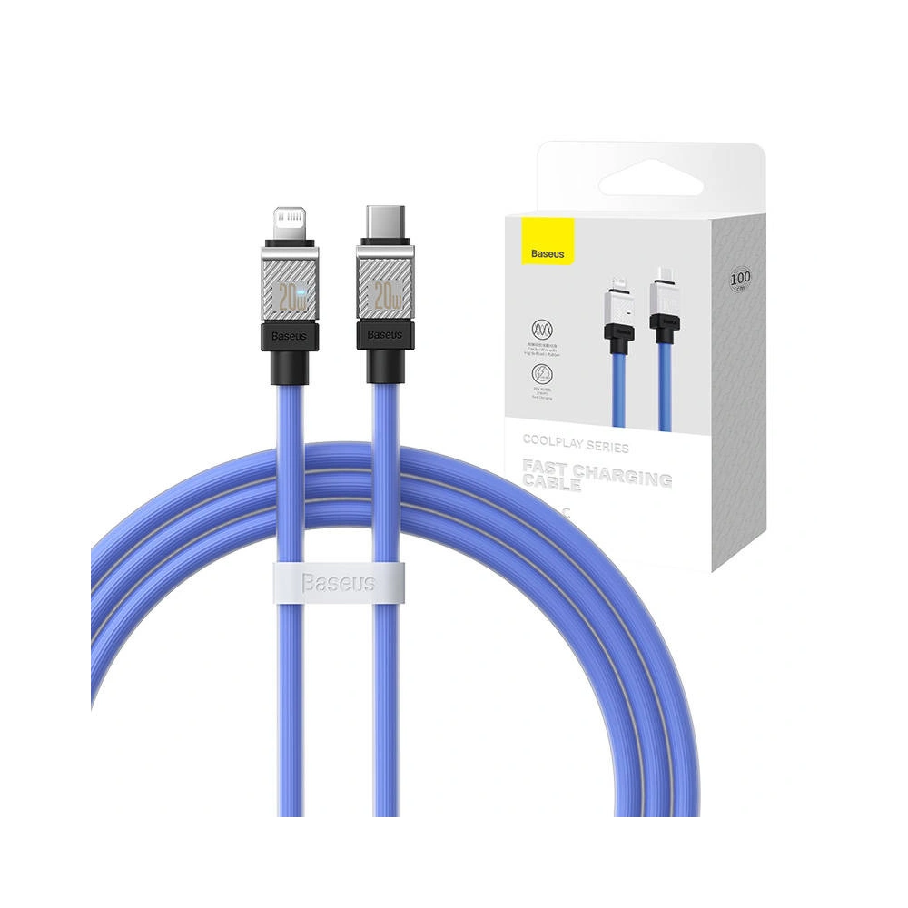 Hurtownia GSM - Kabel Baseus CoolPlay Series USB-C/Lightning 20W 1m (fialový) - BSU4263 - {ean13} - Hurt