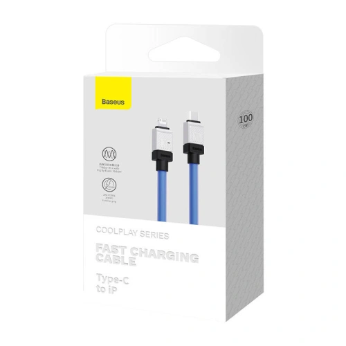 Kabel Baseus CoolPlay Series USB-C/Lightning 20W 1m (fioletowy)