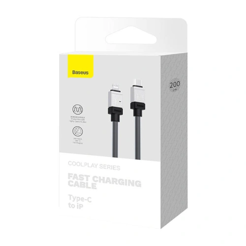 Kabel Baseus CoolPlay Series USB-C/Lightning 20W 2m (czarny)