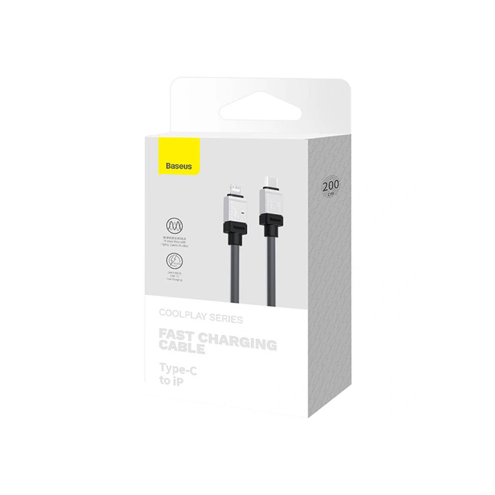 Hurtownia GSM - Cablul Baseus CoolPlay Series USB-C/Lightning 20W 2m (negru) - BSU4265 - {ean13} - Hurt