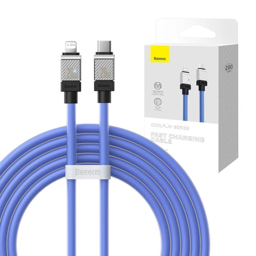 Kabel Baseus CoolPlay Series USB-C/Lightning 20W 2m (fioletowy)