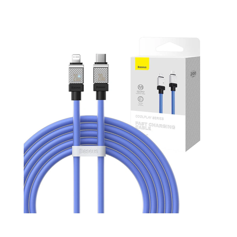 Hurtownia GSM - Kabel Baseus CoolPlay Series USB-C/Lightning 20W 2m (fialový) - BSU4266 - {ean13} - Hurt