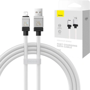 Kabel Baseus CoolPlay Series USB-A/Lightning 2.4A 1m (biały)