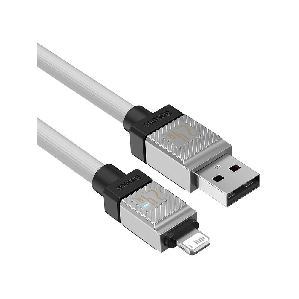 Hurtownia GSM - Cablul Baseus CoolPlay Series USB-A/Lightning 2.4A 1m (alb) - BSU4273 - {ean13} - Hurt