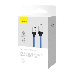Kabel Baseus CoolPlay Series USB-A/Lightning 2.4A 1m (fioletowy)