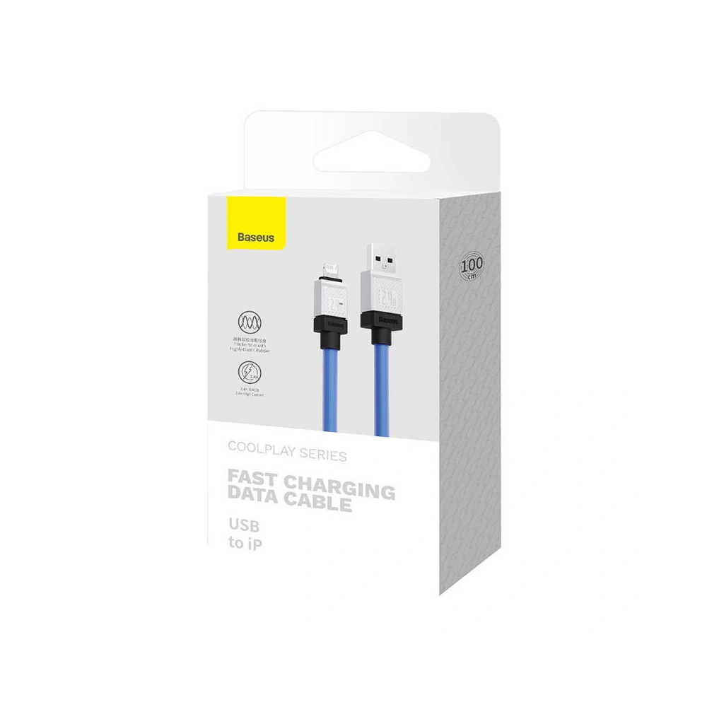 Hurtownia GSM - Kabel Baseus CoolPlay Series USB-A/Lightning 2.4A 1m (fialový) - BSU4274 - {ean13} - Hurt