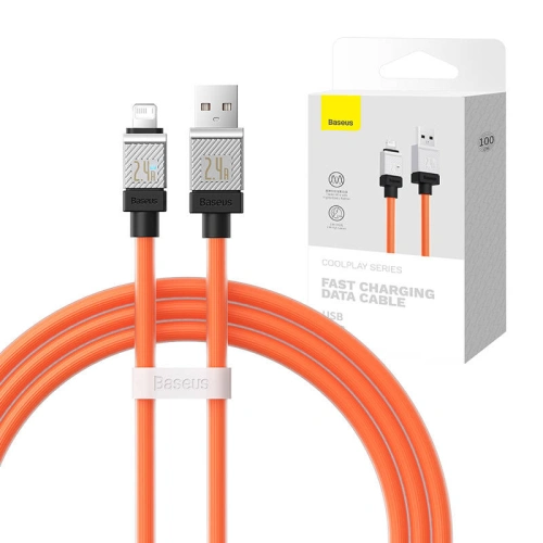 Kabel Baseus CoolPlay Series USB-A/Lightning 2.4A 1m (pomarańczowy)