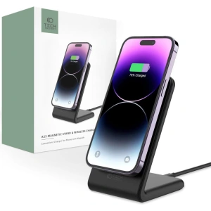 Hurtownia GSM - MagSafe vezeték nélküli töltő Tech-Protect Qi15W-A23 Magnetic Vezeték nélküli Töltő Fekete - THP2024 - {ean13} - Hurt