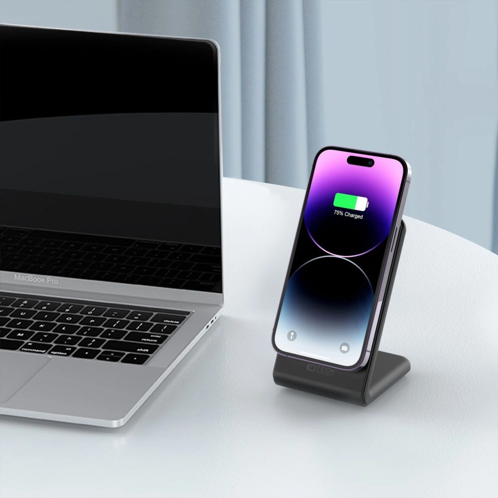 Hurtownia GSM - MagSafe vezeték nélküli töltő Tech-Protect Qi15W-A23 Magnetic Vezeték nélküli Töltő Fekete - THP2024 - {ean13} - Hurt