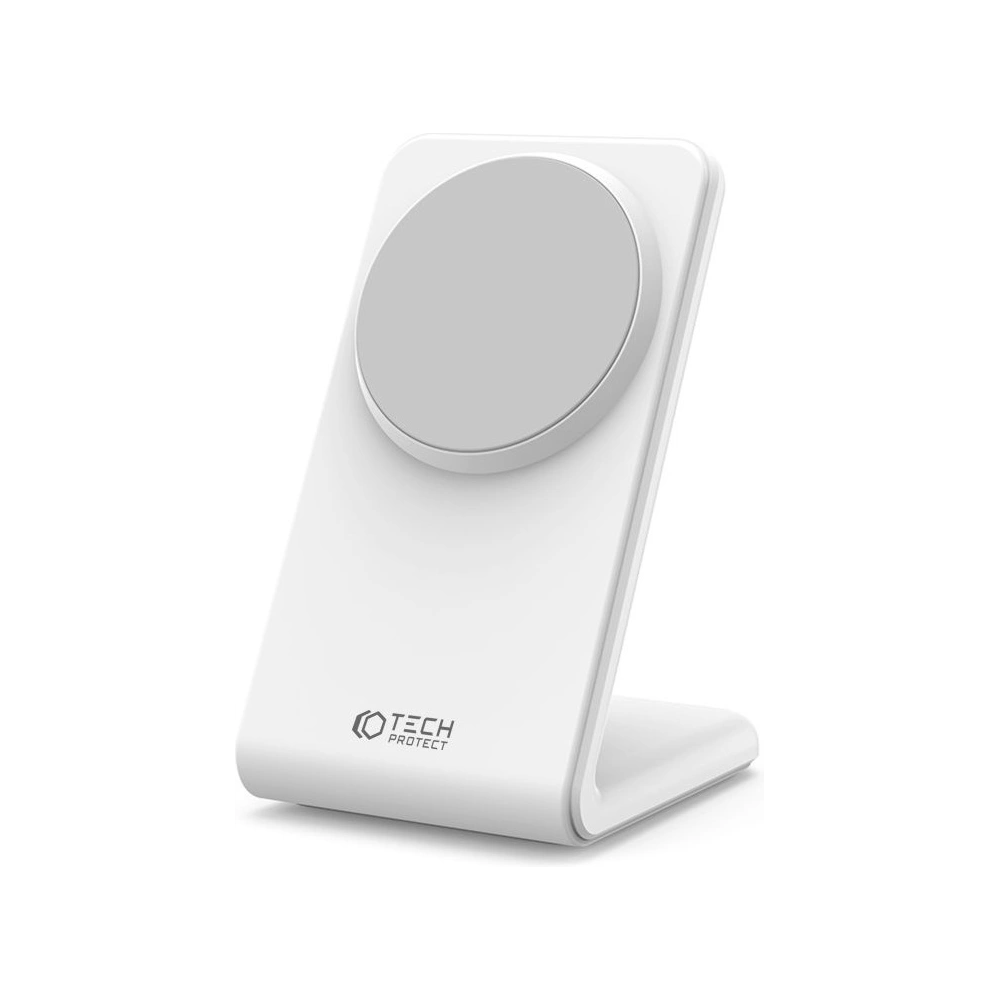 Hurtownia GSM - MagSafe vezeték nélküli töltő Tech-Protect Qi15W-A23 Magnetic vezeték nélküli töltő fehér - THP2025 - {ean13} - Hurt