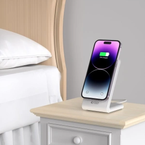 Hurtownia GSM - MagSafe vezeték nélküli töltő Tech-Protect Qi15W-A23 Magnetic vezeték nélküli töltő fehér - THP2025 - {ean13} - Hurt
