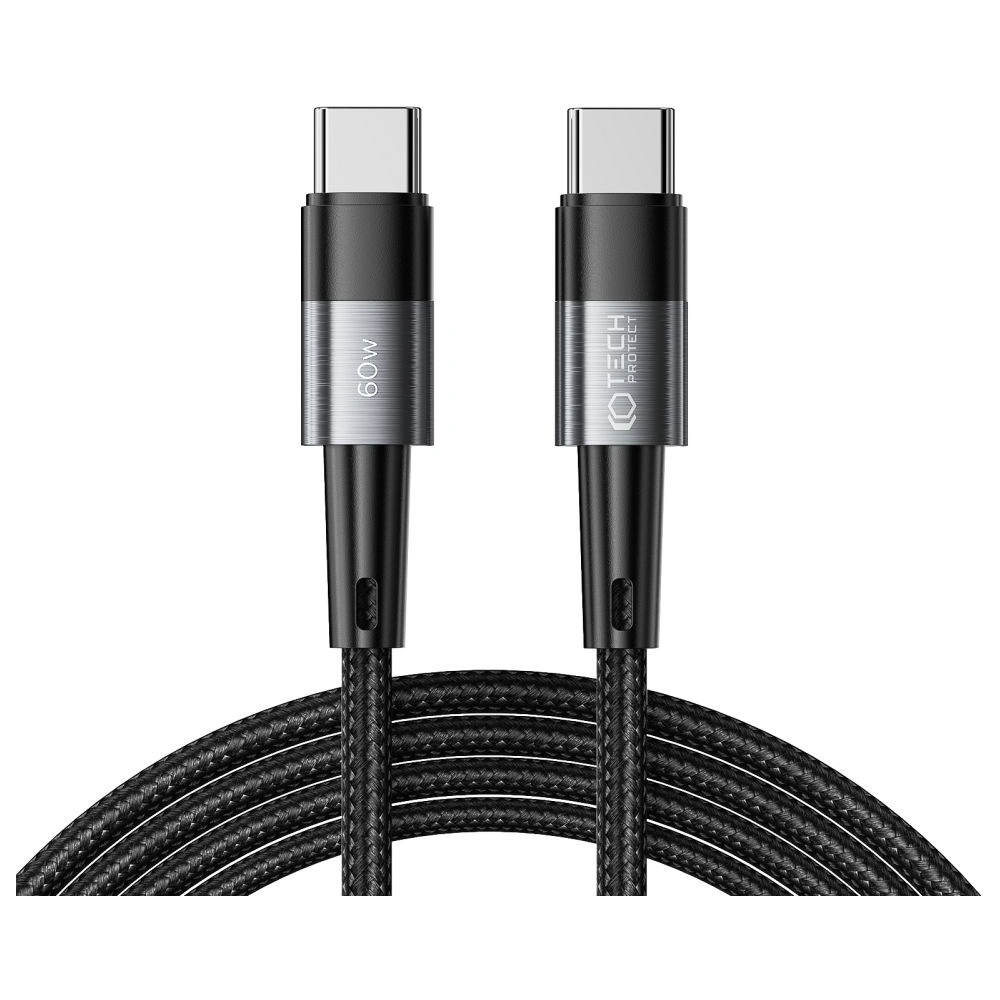 Hurtownia GSM - Kabel Tech-Protect Ultraboost USB-C/USB-C PD 60W 3A 200cm Šedý - THP2028 - {ean13} - Hurt