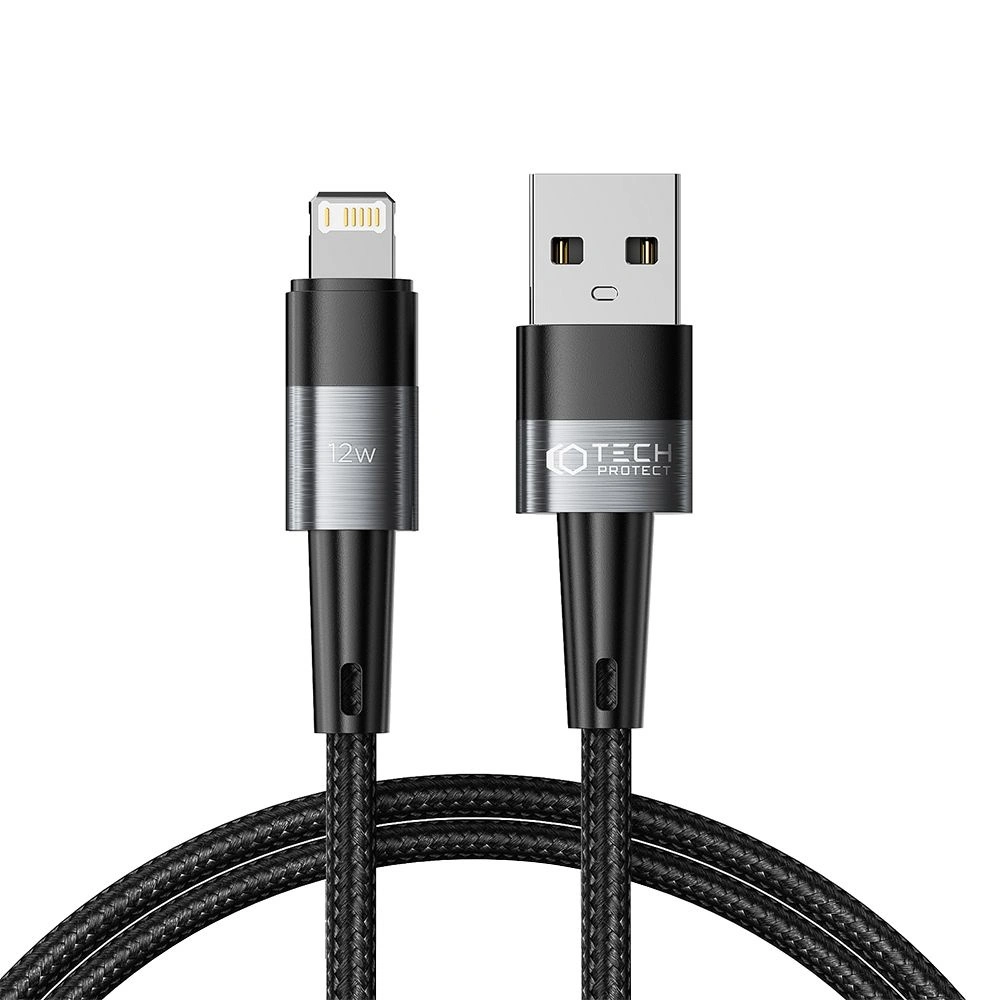Hurtownia GSM - Cablul Tech-Protect Ultraboost USB-A/Lightning 12W 2.4A 100cm Gri - THP2029 - {ean13} - Hurt