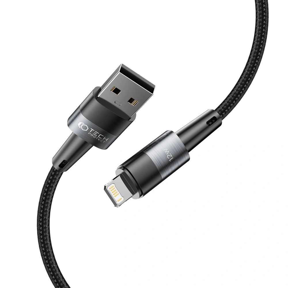 Hurtownia GSM - Kábel Tech-Protect Ultraboost USB-A/Lightning 12W 2.4A 200cm Szürke - THP2030 - {ean13} - Hurt