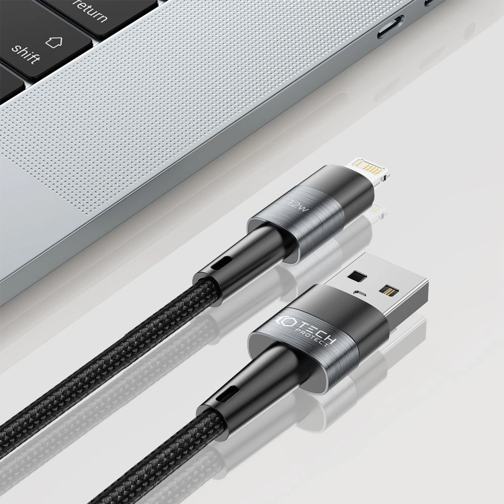 Hurtownia GSM - Kábel Tech-Protect Ultraboost USB-A/Lightning 12W 2.4A 200cm Szürke - THP2030 - {ean13} - Hurt