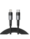 Cablul Tech-Protect Ultraboost USB-C/Lightning PD 20W 3A 200cm Gri