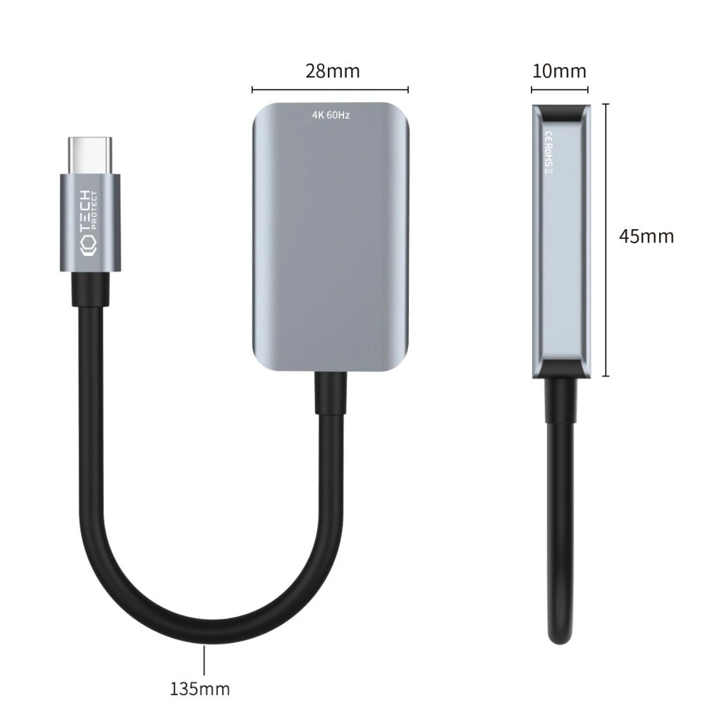 Hurtownia GSM - Adaptér Tech-Protect Ultraboost USB-C/HDMI 4K černý - THP2032 - {ean13} - Hurt