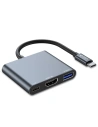 Adapter Tech-Protect V1-hub 3in1 Szürke
