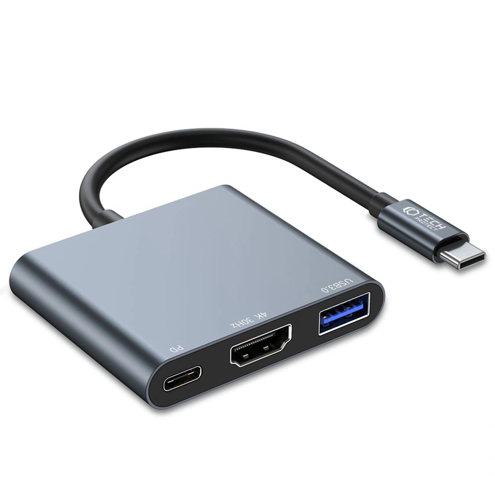 Hurtownia GSM - Adaptér Tech-Protect V1-hub 3in1 šedý - THP2033 - {ean13} - Hurt