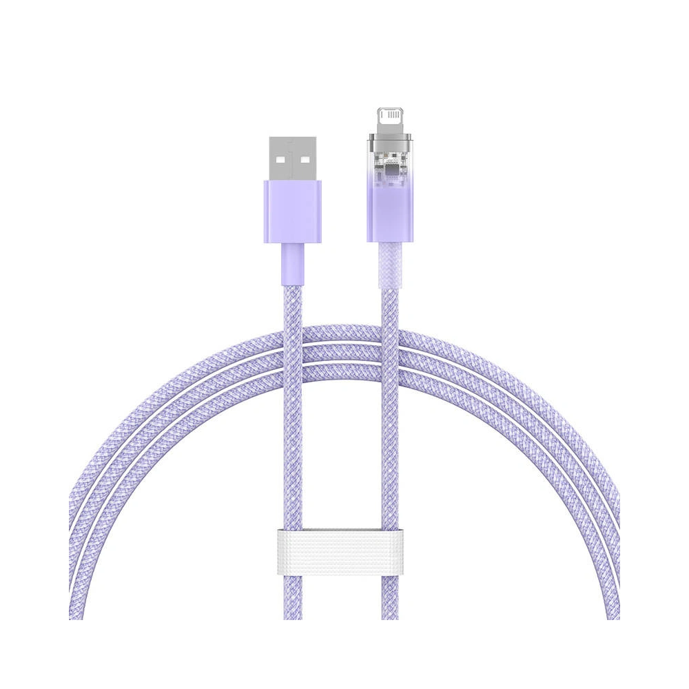 Hurtownia GSM - Kábel Baseus Explorer Series USB-A/Lightning 2.4A 1m (lila) - BSU4276 - {ean13} - Hurt