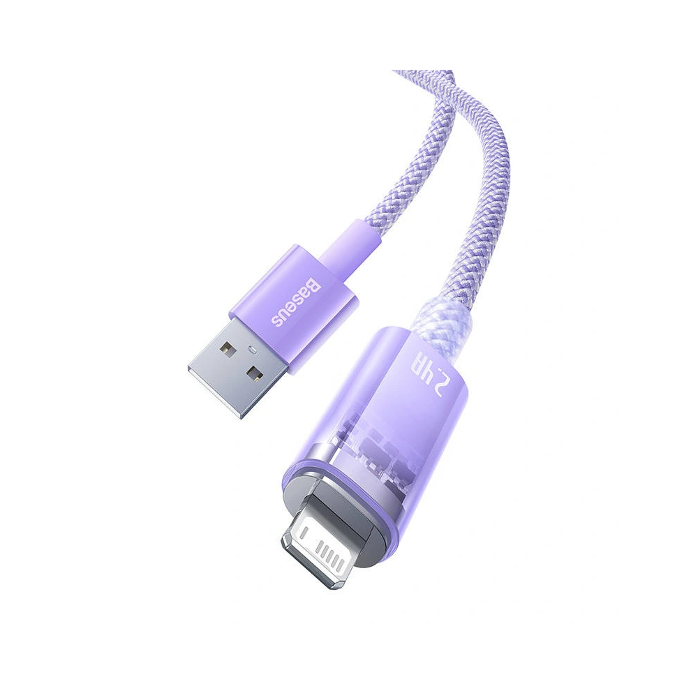 Hurtownia GSM - Kábel Baseus Explorer Series USB-A/Lightning 2.4A 1m (lila) - BSU4276 - {ean13} - Hurt