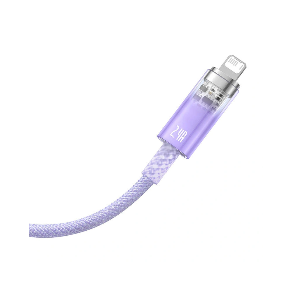 Hurtownia GSM - Kábel Baseus Explorer Series USB-A/Lightning 2.4A 1m (lila) - BSU4276 - {ean13} - Hurt