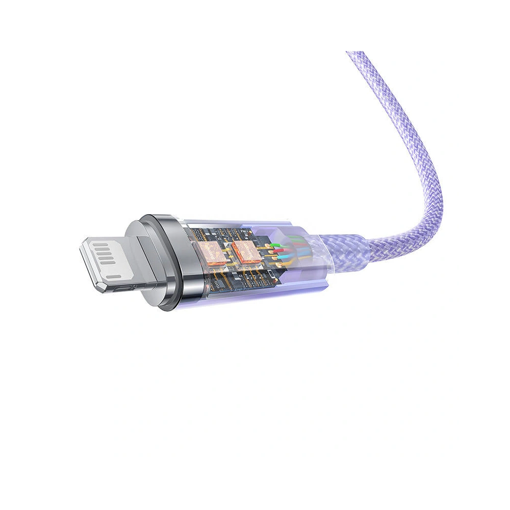 Hurtownia GSM - Kábel Baseus Explorer Series USB-A/Lightning 2.4A 1m (lila) - BSU4276 - {ean13} - Hurt