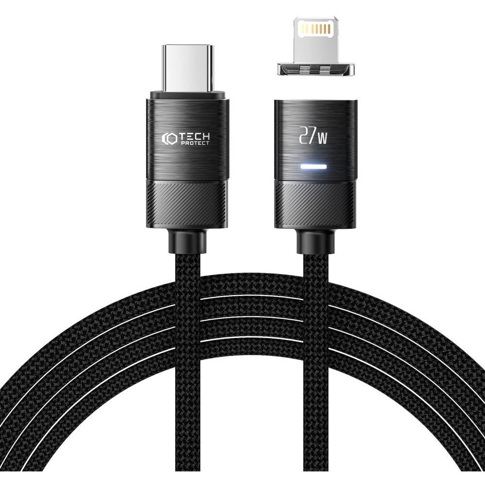 Hurtownia GSM - Kabel Tech-Protect Ultraboost Magnetic USB-C/Lightning PD 27W 3A 200cm černý - THP2038 - {ean13} - Hurt