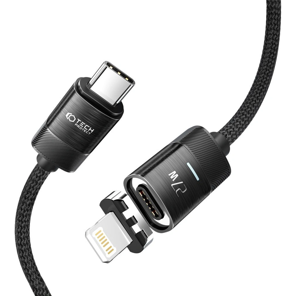 Hurtownia GSM - Kabel Tech-Protect Ultraboost Magnetic USB-C/Lightning PD 27W 3A 200cm černý - THP2038 - {ean13} - Hurt