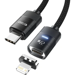 Kabel Tech-Protect Ultraboost Magnetic USB-C/Lightning PD 27W 3A 200cm Schwarz