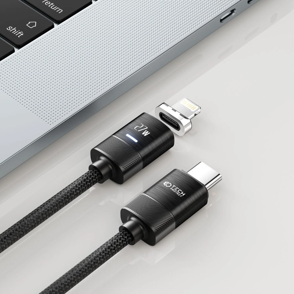 Hurtownia GSM - Kabel Tech-Protect Ultraboost Magnetic USB-C/Lightning PD 27W 3A 200cm černý - THP2038 - {ean13} - Hurt