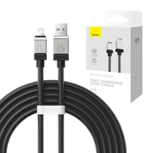 Kabel Baseus CoolPlay Series USB-A/Lightning, 2.4A 2m (czarny)