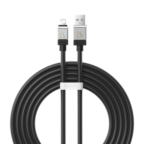Kabel Baseus CoolPlay Series USB-A/Lightning, 2.4A 2m (czarny)